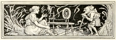 Rumpelstiltskin and the Miller’s Daughter from Rumpelstiltskin by Walter Crane